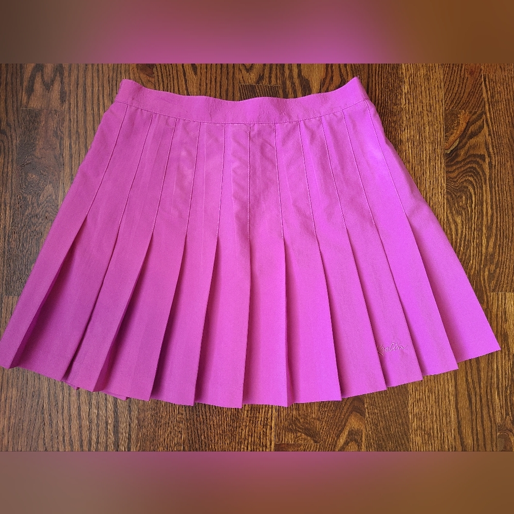 Kaelin Vintage Pleated Mini Skirt Tennis Purple Size 10